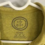 Life is Good  Floral Embroidered Zip Up Green/Yellow Hoodie Size Medium Boho Photo 1