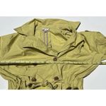 CAbi Vintage  Maritime Trench Coat Lime Green Buttons 3/4 Sleeve Women’s Sz XL Photo 7
