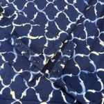 J. McLaughlin  Crewneck Sweater Button Sleeves Blue White Size XL Photo 4