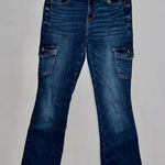 American Eagle  Outfitters Cargo Kick Boot Jeans sz 4 Photo 0
