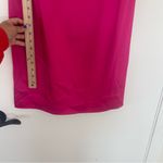 Tahari Arthur S. Levine Fuchsia Satin Sheath Dress with Bow Women's Size 8 Pink Photo 8