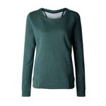 Lululemon &go Endeavor Long Sleeve Heathered Deep Green size 6 excellent conditi Photo 10
