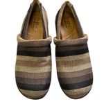 B.O.C. Women's Nadiyya Striped Clogs Comfort Slip On Wood Heel Boho Size 7.5 Brown Photo 4