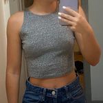 Abercrombie & Fitch  Basic Grey Crop Tank Photo 0