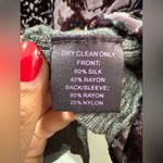 Hale Bob  Womens Sheer Velvet Silk Burnout Long Sleeve Size medium Photo 7