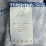 Boden Jersey Midi Dress Size 4L Blue White Stars Novelty Stretch Modest Church Photo 7