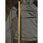 Lululemon  Gray Striped Run For Your Life Hoodie Pullover Sz 6 Photo 1