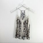 Cami NYC The Racer Charmeuse Snake Tank Top Silk XS Photo 1