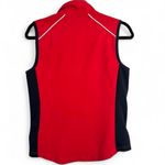 Ralph Lauren Lauren Active Red & Black Zip-Up Vest Size M Golf Active Preppy Photo 1