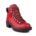 Juicy Couture Red & Black Indulgence Hiker Boots 9 Photo 0