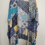 Crescent Crecent Sz S Multicolor Patchwork Kimono Photo 2