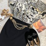 Nicola Antoni VTG 80s Nicola  animal print top Photo 2