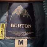 Burton Blue Paisley Julie Dry Ride Ski Jacket Faux Fur Hood Medium Snow Winter Photo 2