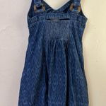 Anthropologie‎ Pilcro Ikat sleeveless denim mini sundress size XS Blue Photo 8