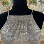 Sunday in Brooklyn Anthropologie Becca Tiered Babydoll Tank Gold Metallic Size XSP. NEW Photo 5