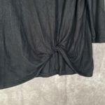 Serra  Ladies Black Front Knot Scoop Neck Top | Size Large NWT Photo 1
