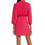 Fraiche by J Long Sleeve Tie Front Dress Cherry Women’s Sz M Pink Size M Photo 4