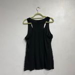 Apostrophe  Black Sequin Sleeveless Blouse Sz L Photo 7