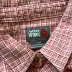 Ariat FR Basin Work Shirt Fire Resistant Long Sleeve Plaid Button Down Large Photo 9