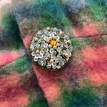 Manoush Women's Wool Blend Plaid Pea Coat Pocket Beaded Buttons Green Pink Sz 2 Photo 12