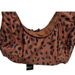 Nasty Gal Brown Animal Print Tank Bralette Bikini Top NWT Size US 8 Chic Swim Photo 2