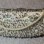 Vintage Beaded Purse #14 Silver Photo 0