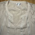 Counterparts Women’s XL Ivory Beach Boho Peasant Blouse Top Casual Lightweight Photo 1