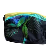 Salt & Cove Bandeau Bikini Swim Top Tropical Black Size L Photo 4