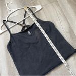 Free People Tank Top crop strappy back womens Gray (large) athleisure outdoor Photo 5