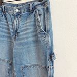 american eagle jeans size 12 Medium Blue 90s Straight Y2K Friends Carpenter Photo 4