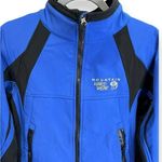 Mountain Hardwear Full Zip Blue Softshell Full-Zip Jacket Women’s Large Photo 1