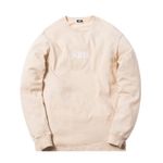 Kith logo tee long sleeve beige sand ash crewneck top oyster mushroom pullover White Size XS Photo 2