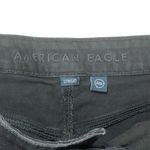 American Eagle  Womens Jeans Size 4 Black Denim Mom Strigid High Rise Distressed Photo 7