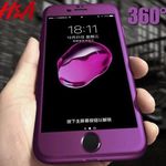 iPhone 8 Violet 360 Full Cover Shockproof Case With Screen Protector Purple Photo 0