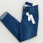 Workshop Republic Clothing WORKSHOP Republic Jeans Size 6 Dark Blue High Rise Cuffed Skinny Ankle Stretch Photo 0