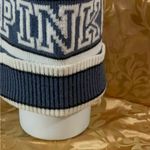 Victoria's Secret  Black and White Striped Beanie Photo 2