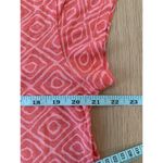 Fresh Producer T Shirt Top Womens Large Pink Geo Print Short Sleeve Round Neck Photo 6