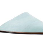 Who What Wear NWOB  baby blue genuine suede leather mules Photo 0