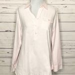 Vineyard Vines Pink & White Relaxed Oxford Button Up Shirt Women’s Size 0 XS Photo 2