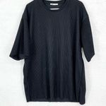 ZARA  Tunic Women Size XL Oversized Ribbed Short Sleeve Crewneck Shirt Dress Photo 0