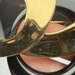 Trifari Vintage  Brooch Pin Gold Tone Black Signed - Has Wear Photo 3