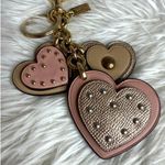 Coach  Studded Heart Applique Bag Charm F40696 Photo 2