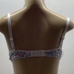 Massam Size Medium White Floral Print Padded Underwire Bra. Made in Brazil. New. Photo 4