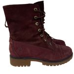Timberland  Women's Jayne Fleece-Lined Boots Burgundy Nubuck Size‎ 8 Photo 0