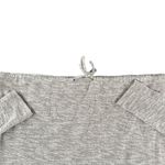 Aerie Lightweight Terry Cloth Long Sleeve Soft T-Shirt XS Gray Ties Pocket Photo 1