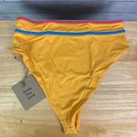 Stone Fox Swim  Honeycomb Sunset Pink Color Block Juniper Bikini Bottom Size XS Photo 3