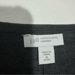 NWT J. Jill Washable Merino Wool Blouson Sleeve Pullover Gray Size XL Petite Photo 3