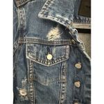 BLANK NYC 100% Cotton Distressed Denim Jacket Size S Photo 4