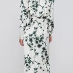 Rotate Birger Christensen Samantha Satin Wrap Dress Sycamore Comb Womens Size 6 Green Photo 6