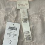 Chico's NWT Chico’s Tinted Pink Delicate Embroidered Pattern 3/4 Sleeve Kimono Size 2 Photo 5